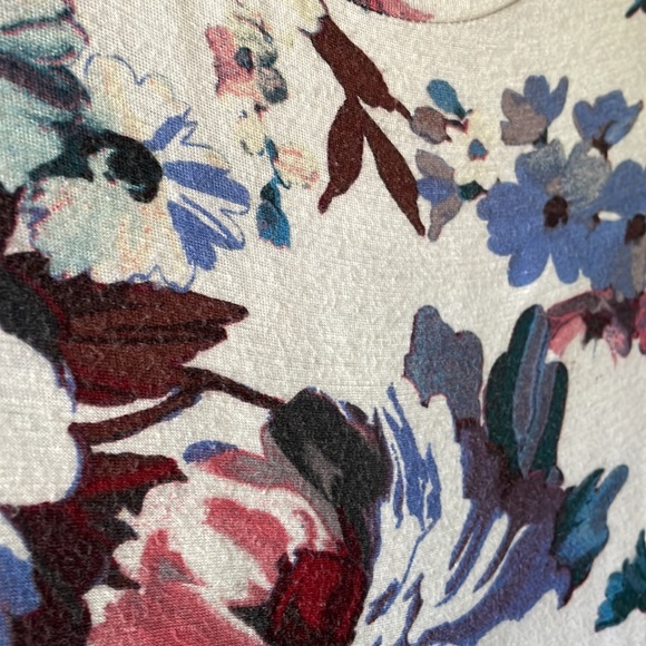 Floral Babydoll Quarter Sleeve Top - Picture 4 of 4